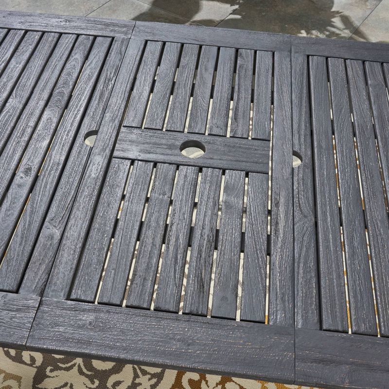 Circi 5pc Outdoor Dining Set - Black and Charcoal - CosmoLiving by Cosmoplitan