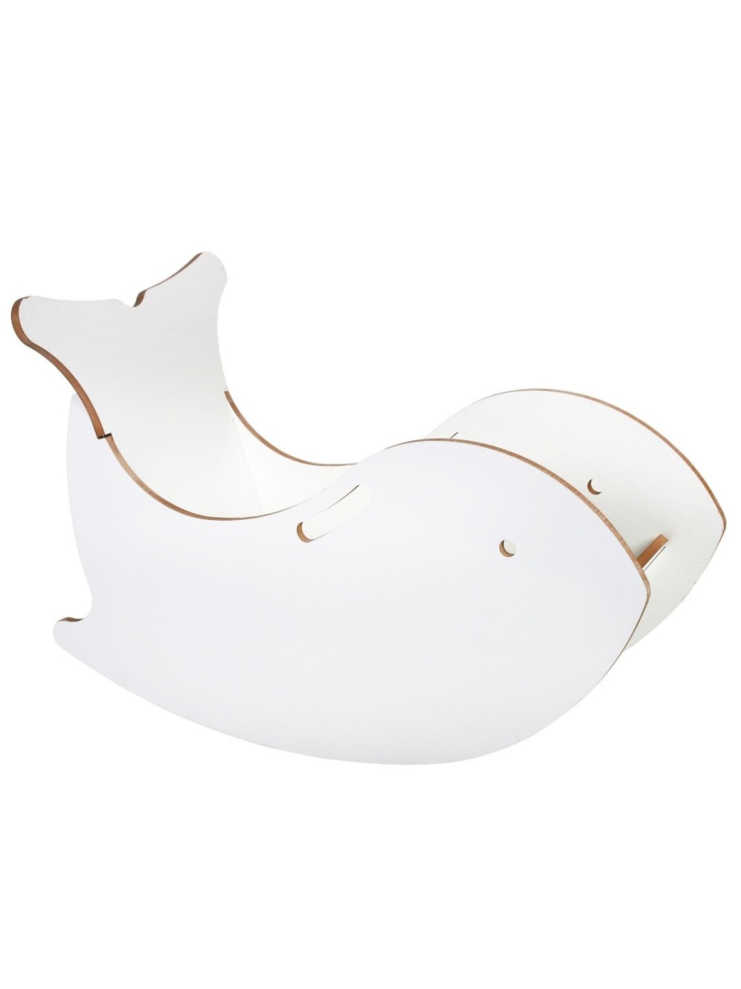 Kiddery White Montessori Inspired Whale Rocking Chair for Kids (Age 3-8 Years)