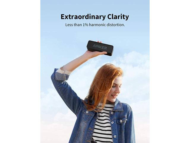 Portable Wireless Speaker for iPhone,Bluetooth Speakers, Soundcore Bluetooth Speaker with Loud Stereo Sound, 24-Hour Playtime, 66 ft Bluetooth Range, Built-in Mic. Samsung and More