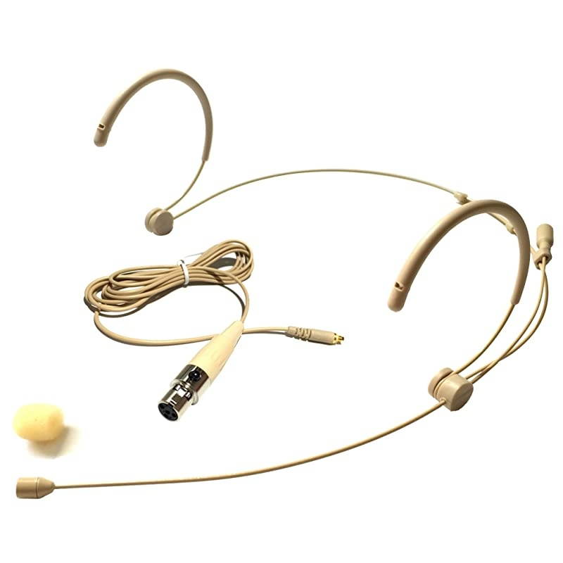 4016 Headset Headworn Microphone For SHURE Wireless System Detachable Cable With Mini XLR Ta4f Connector Omidirectional Mic