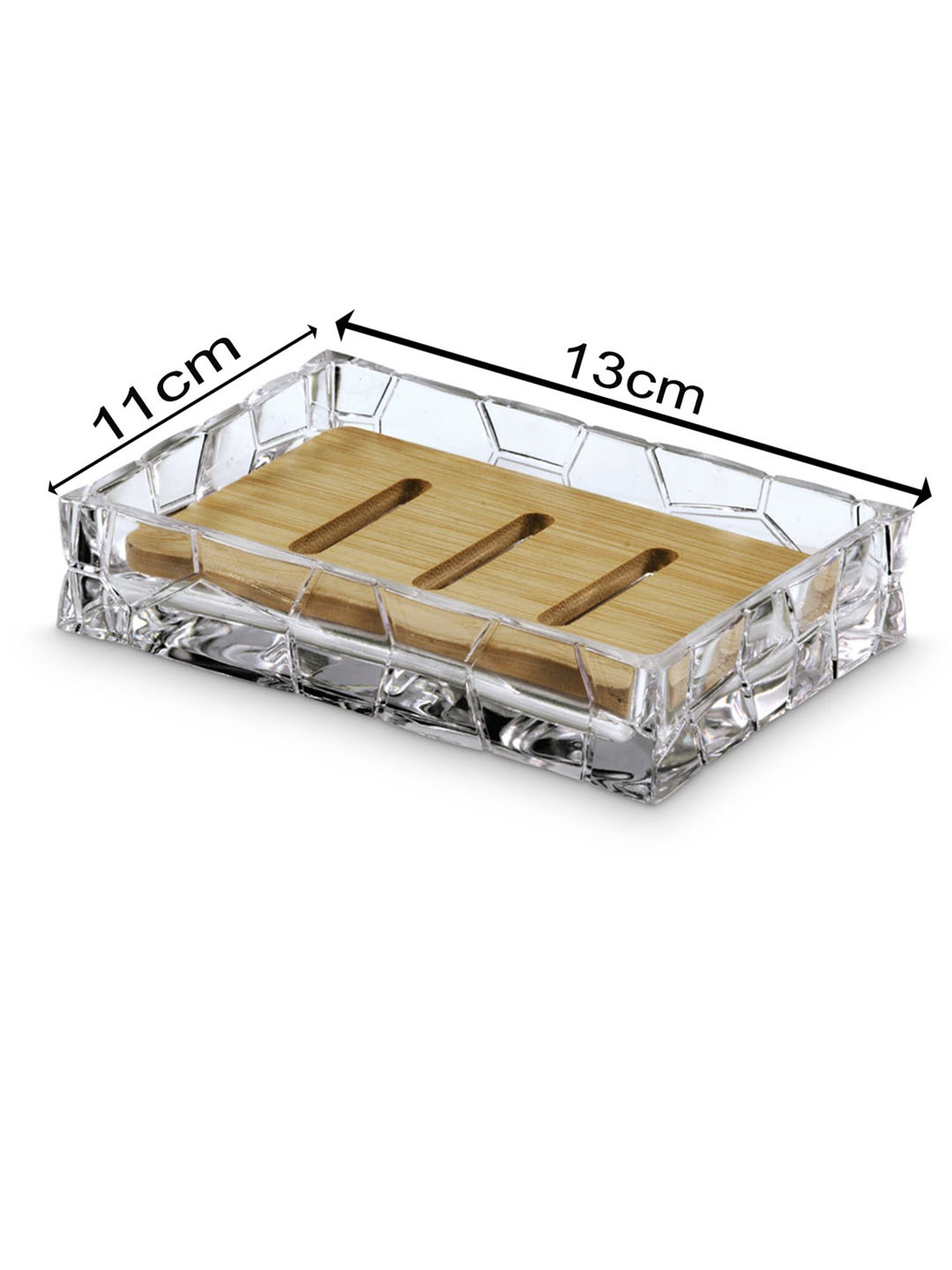 Freelance Transparent SAN material (Styrene Acrylonitrile) Set of 1 Soap Dishes