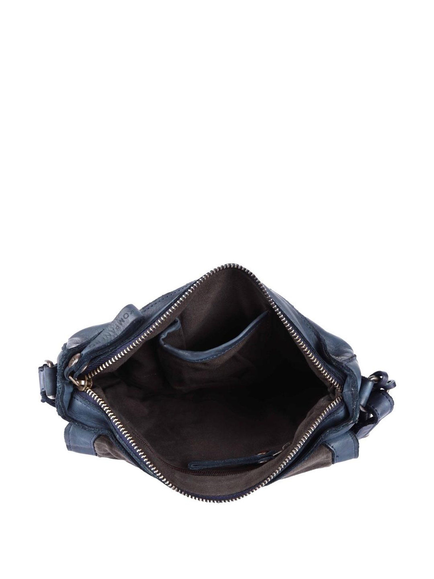 KOMPANERO Nova Blue Textured Sling Handbag