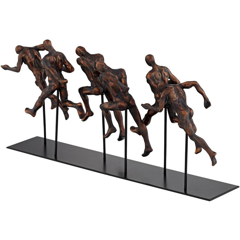 Dahlia Studios Marathon 17 3/4" Wide Metal Sculpture