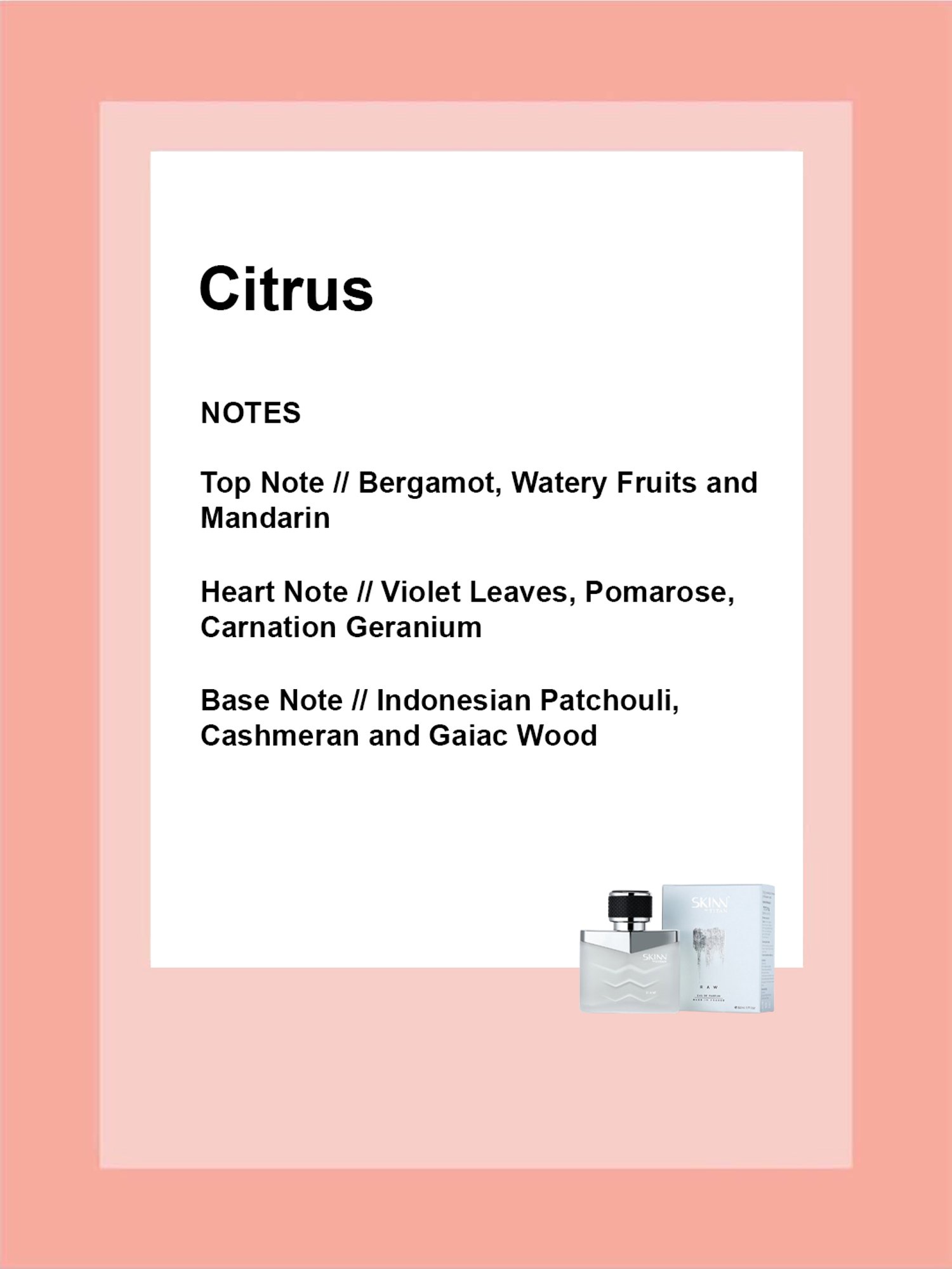 Skinn by Titan Raw Eau de Parfum for Men - 50 ml