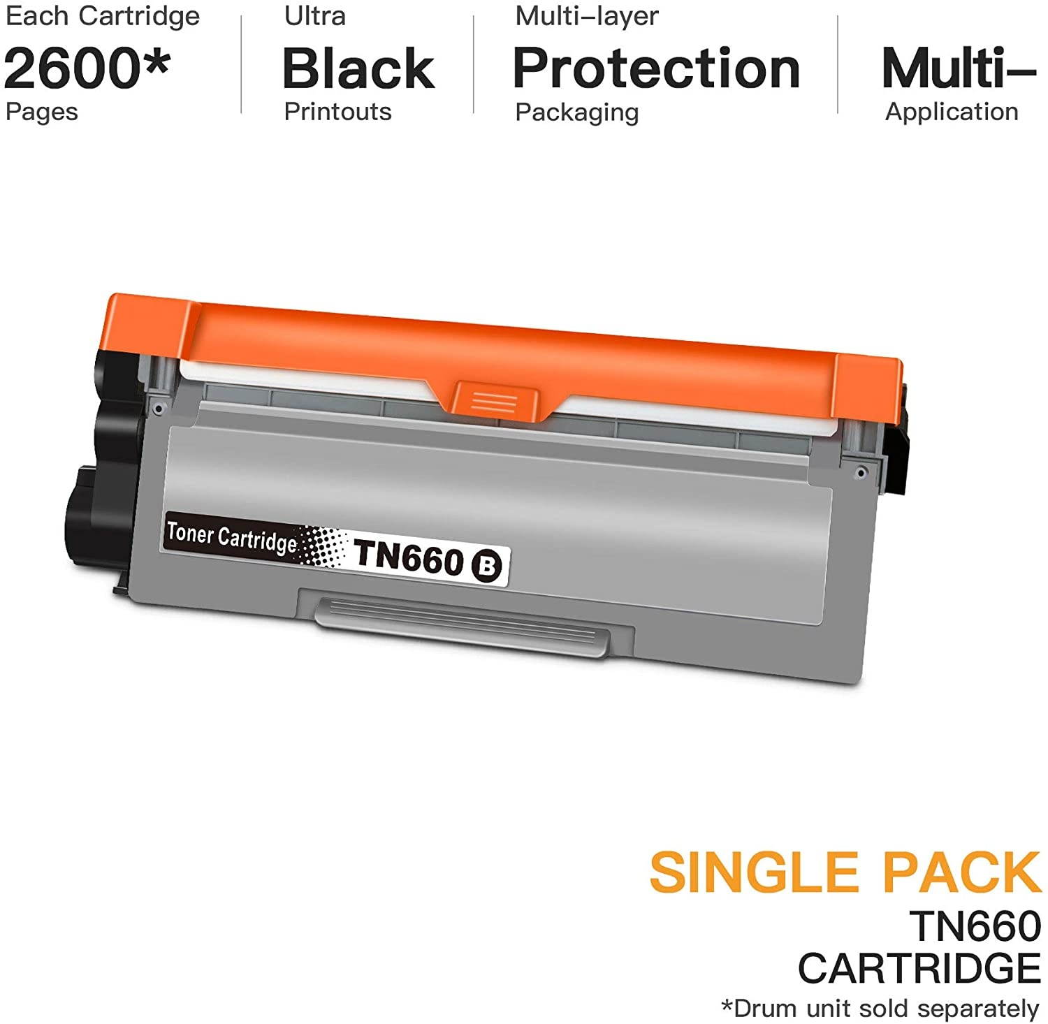 E-Z Ink (TM) Compatible Toner Cartridge Replacement for Brother TN660 TN630 High Yield to use with HL-L2380DW HL-L2300D HL-L2340DW MFC-L2680W MFC-L2740DW MFC-L2685DW Printer (Black, 1 Pack)