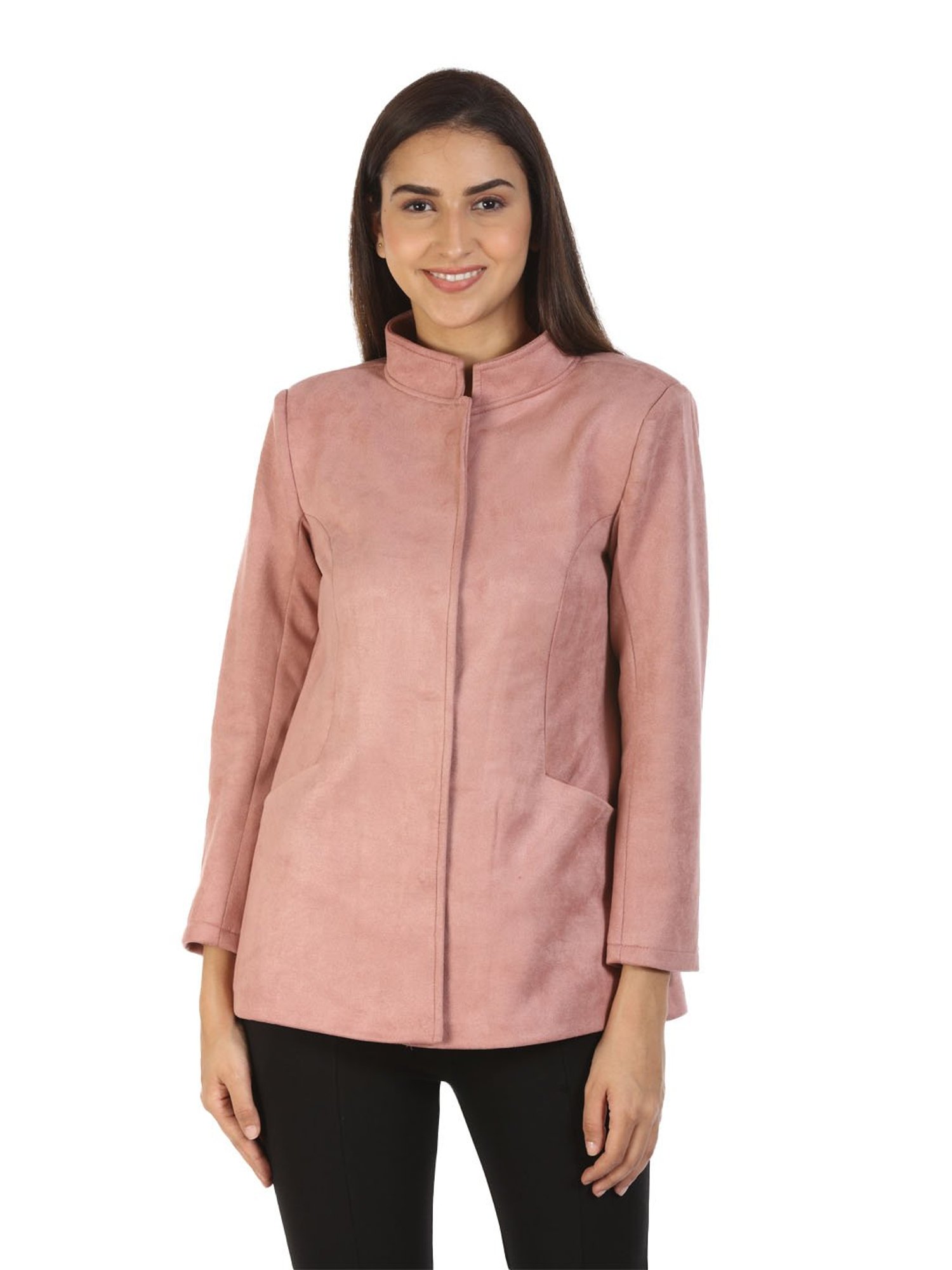 Mustard Pink Regular Fit Jacket