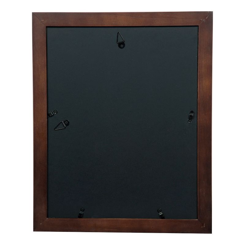 11" x 14" Wide Frame with Double Mat to 8" x 10" Walnut/White - Gallery Solutions
