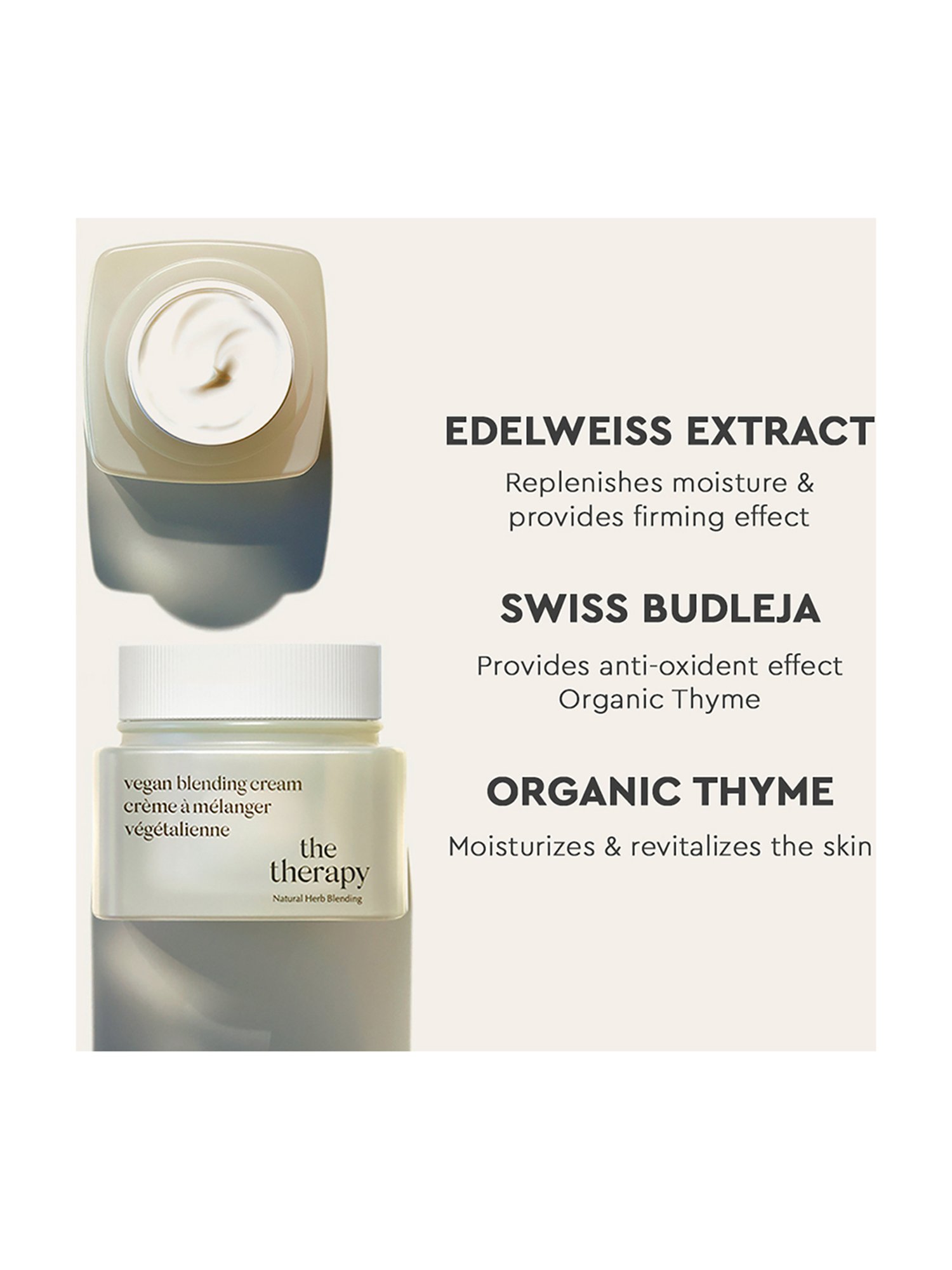 The Face Shop Therapy Organic Vegan Blending Cream - 60 ml