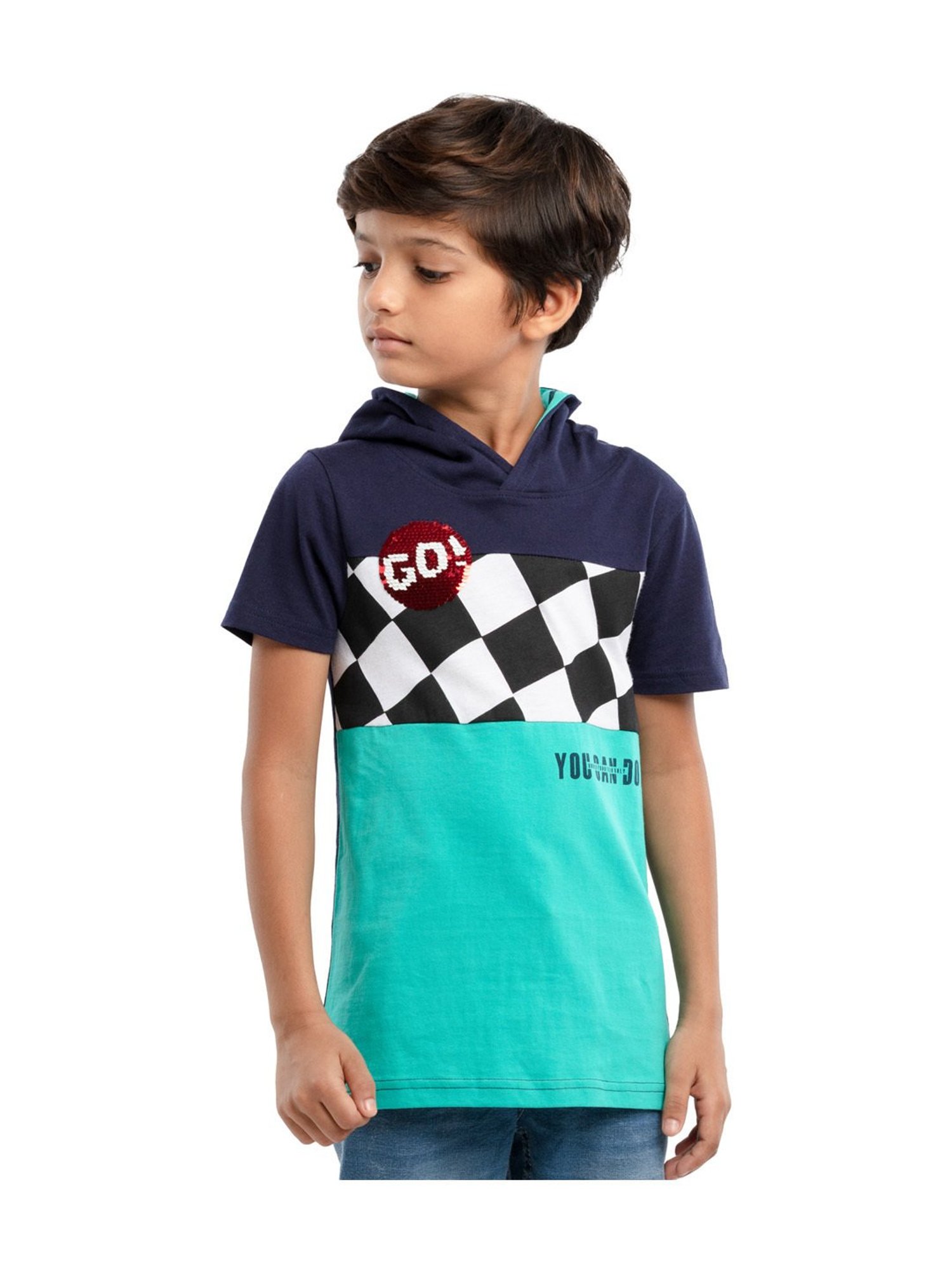 Under Fourteen Only Kids Multicolor Printed T-Shirt