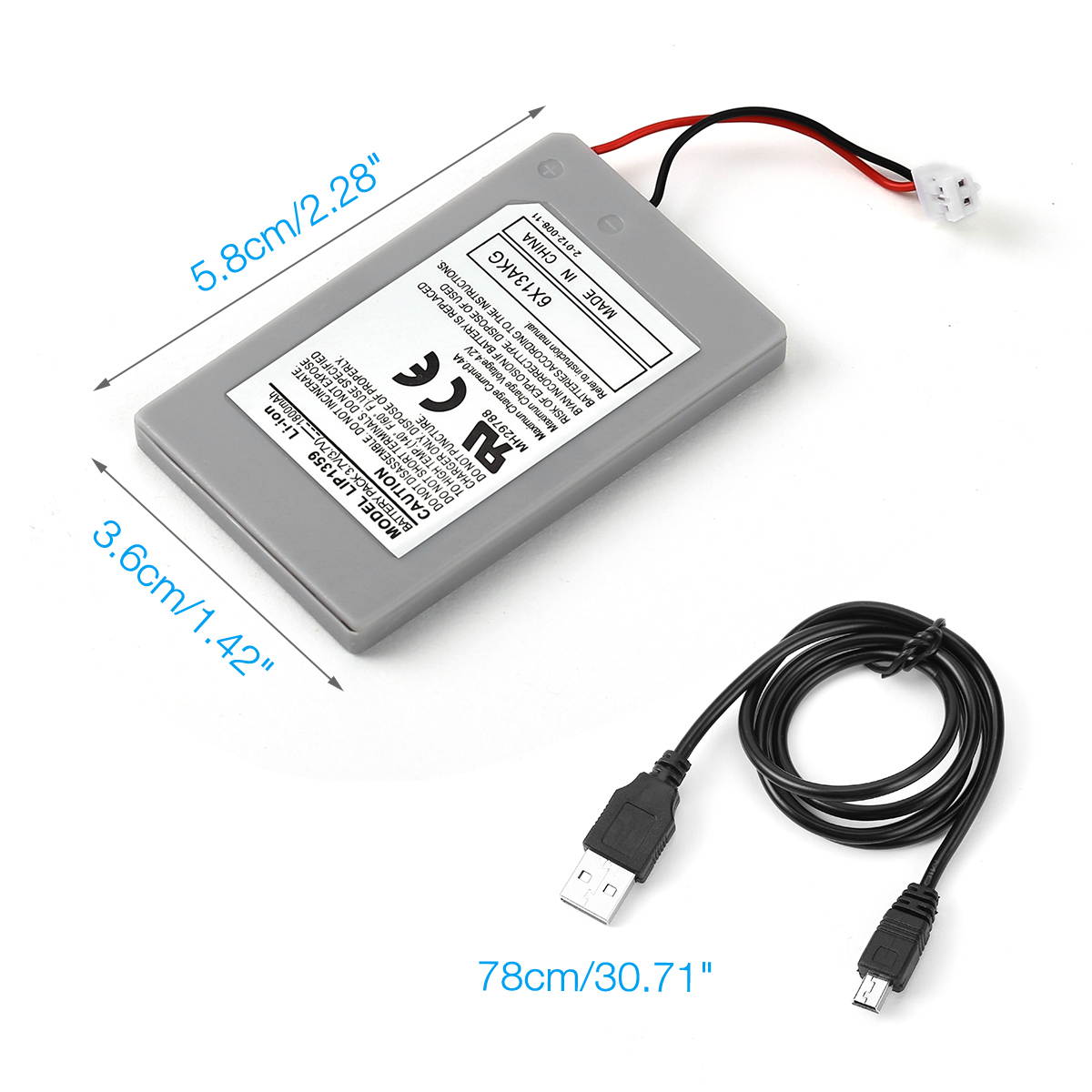 1800mAh Replacement Battery for Sony PlayStation 3 PS3 Wireless Controller