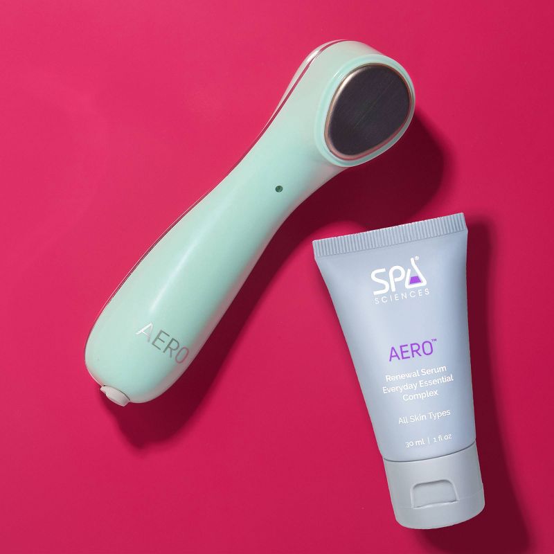 Spa Sciences AERO Renewal Anti-Aging Serum with BONUS Sonic, Ionic & Thermal Anti-Aging Skincare Infusion Device - 1 fl oz