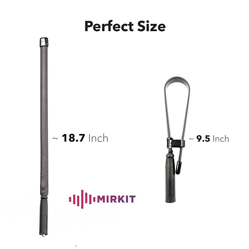 Foldable Tactical Antenna 18.7 inch with SMA-Female Connector, Dual Band VHF/UHF (136-174MHz, 400-480MHz) for: UV-5R, UV-82, BF-F8HP, UV-5R V2+ Plus, BF-F9 V2+ Two Way Radios