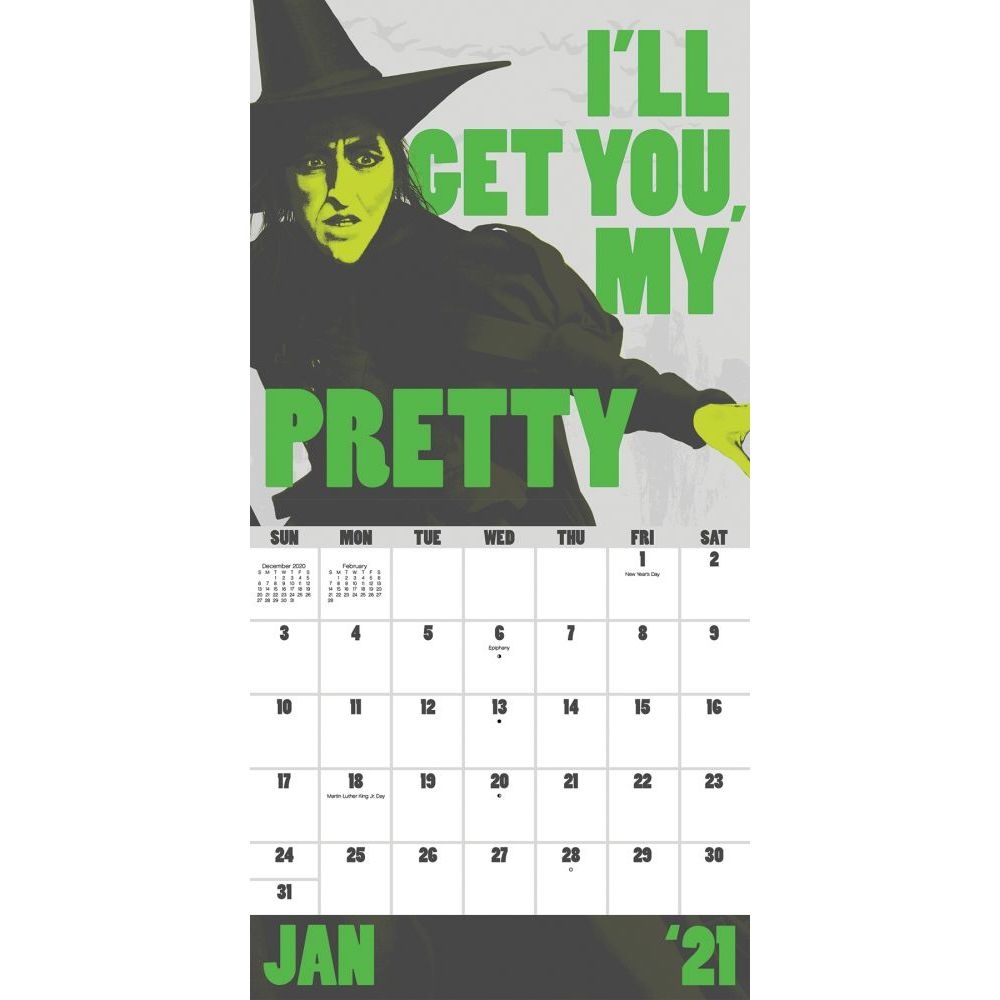 Trends International,  Wizard of Oz 2021 Exclusive Wall Calendar wPoster 2021