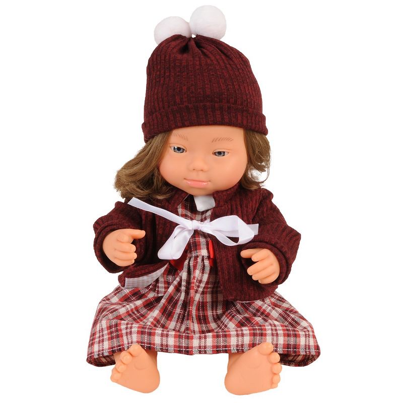 Miniland Girl Doll with Down Syndrome - 15" Doll with Outfit
