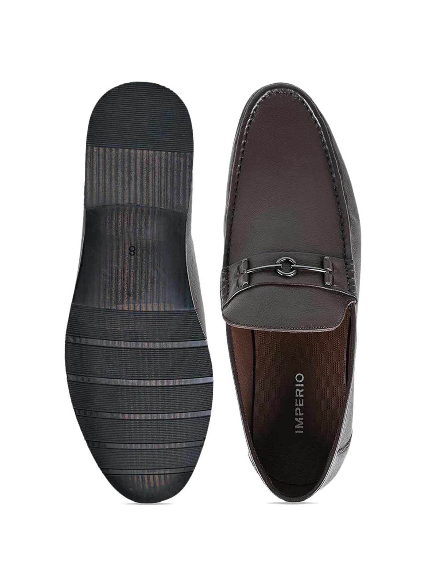 Imperio by Regal Men's Brown Formal Loafers