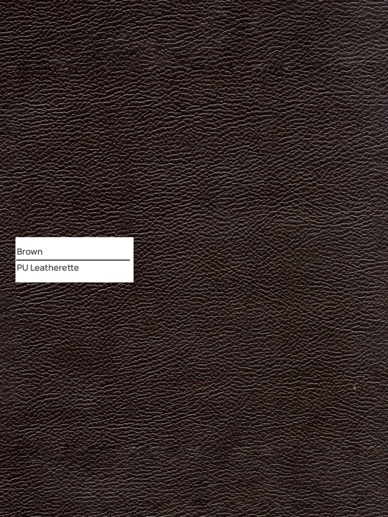 Trevi Manchester Quilted Brown Leather & Neem Wood 1 Seater Sofa