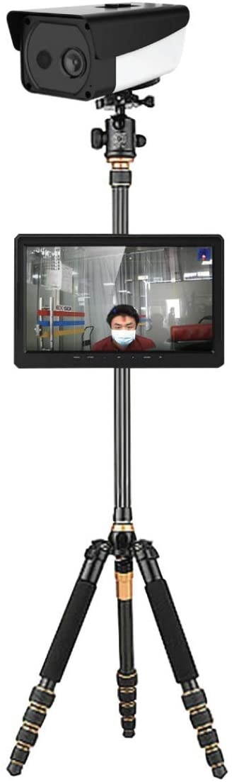DSO/Thermal Body Temperature Camera System, Fever Screening SystemScanner Measurement, Voice Alarm for High Body Temperature, 5MP High Resolution Camera