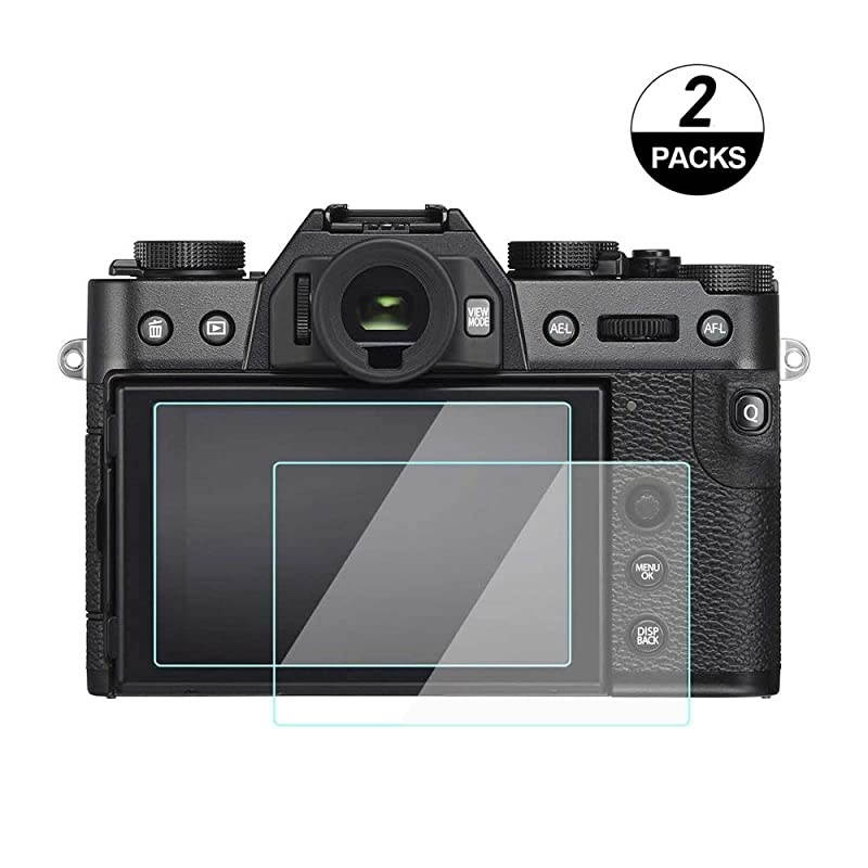 XS10 Screen Protector Compatible for Fujifilm XS10 XT30 XT20 XT10 Camera 2 Pack  9H Tempered Glass DSLR Camera Protective Film
