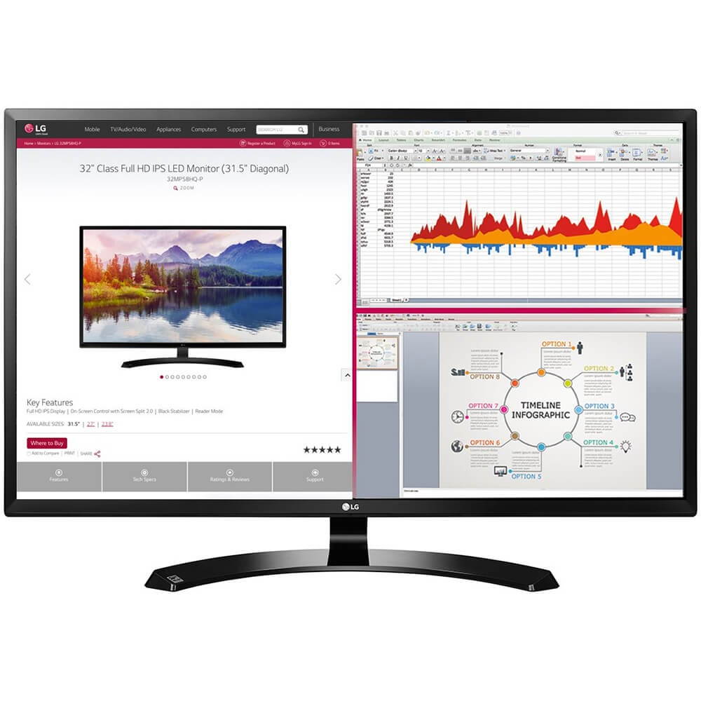 LG 32MA70HY 32 inch Full HD IPS Monitor
