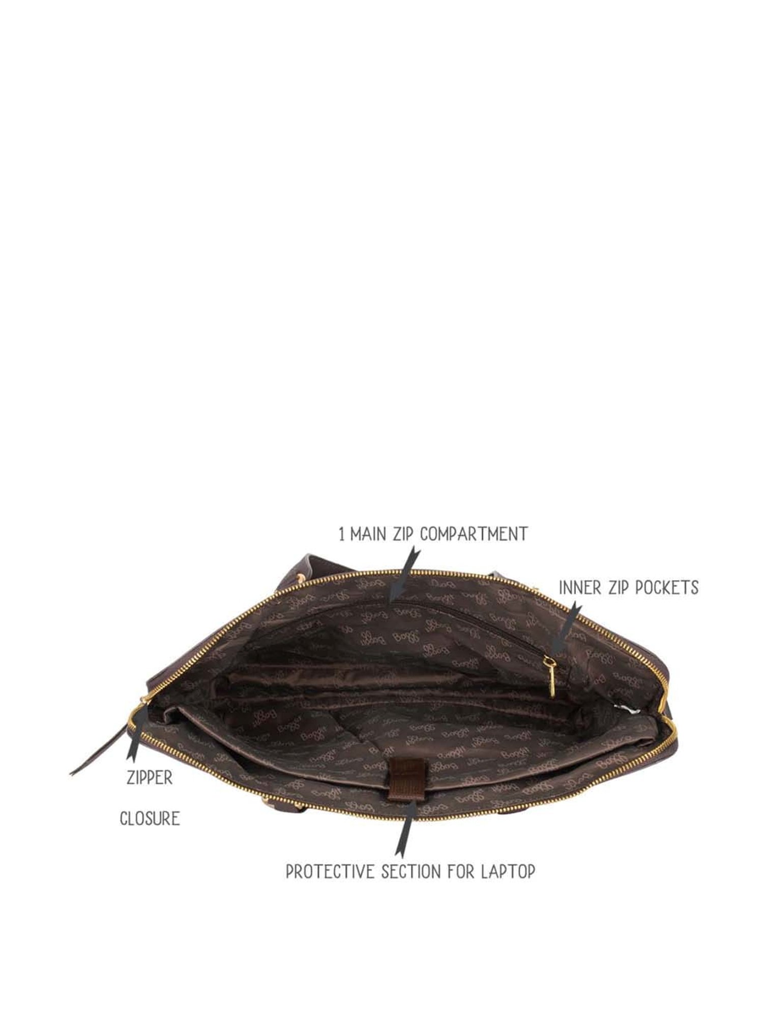 Baggit Brown Medium Messenger Bag