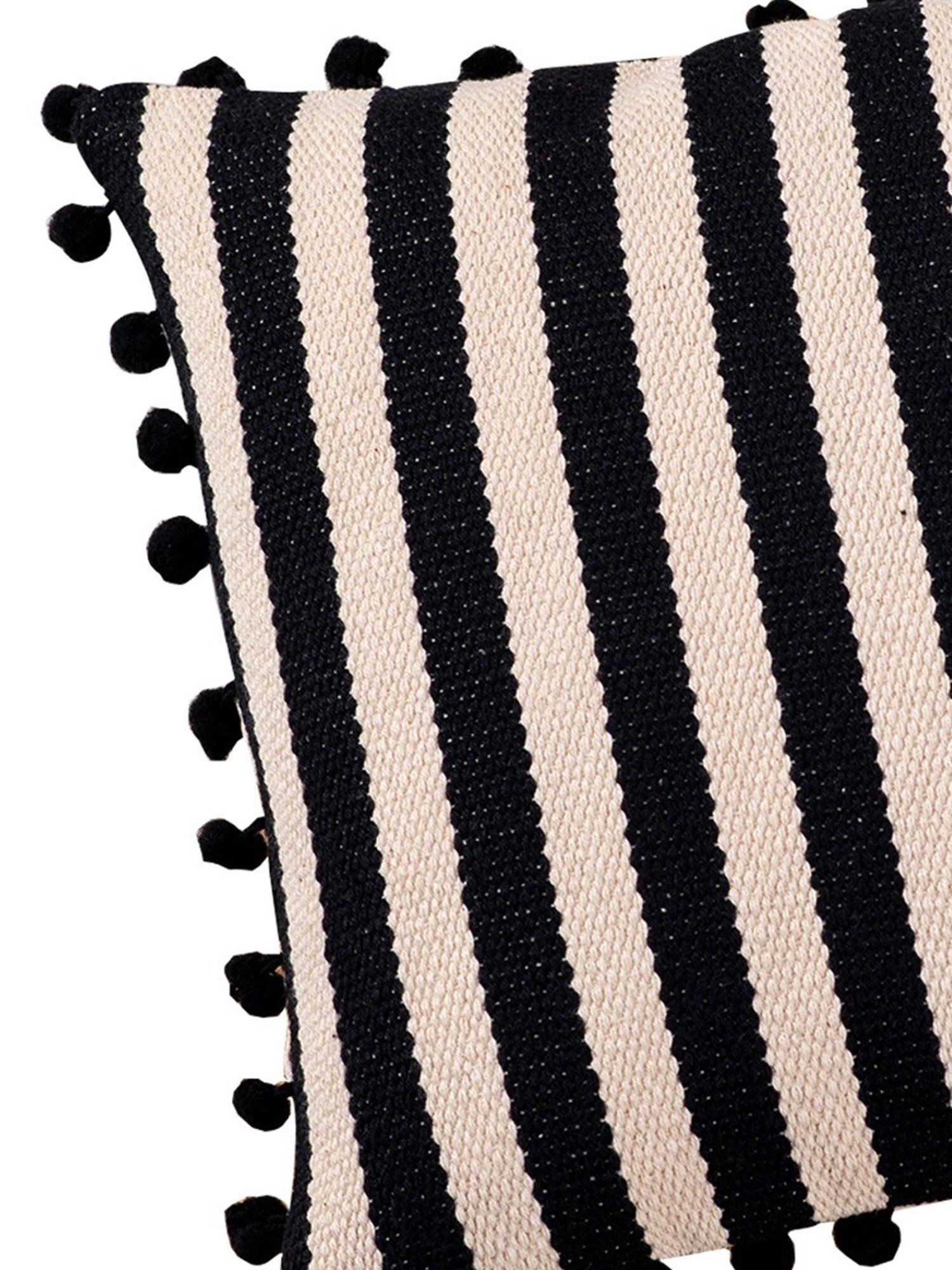 Nestroots Woven White Silk Cushion Cover