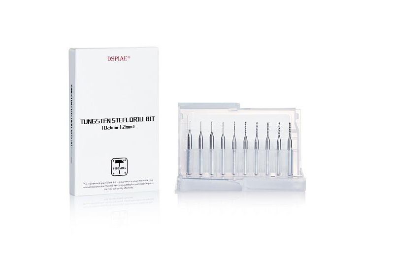 DSPIAE DB-03   0.3mm-1.2mm Tungsten Steel Drill Bit Set