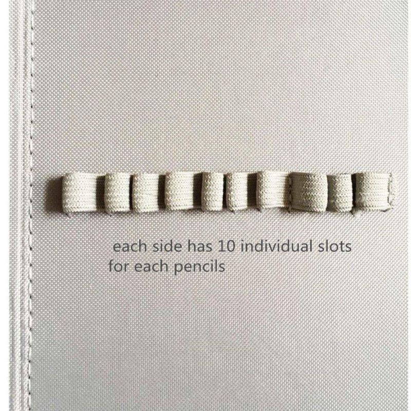 O,Like Large Capacity Oxford 72 Piece Colors Multi-layer Pencil Case Pen Bag Pouch Stationary Case Art Sketch pencil holder bag (pink)