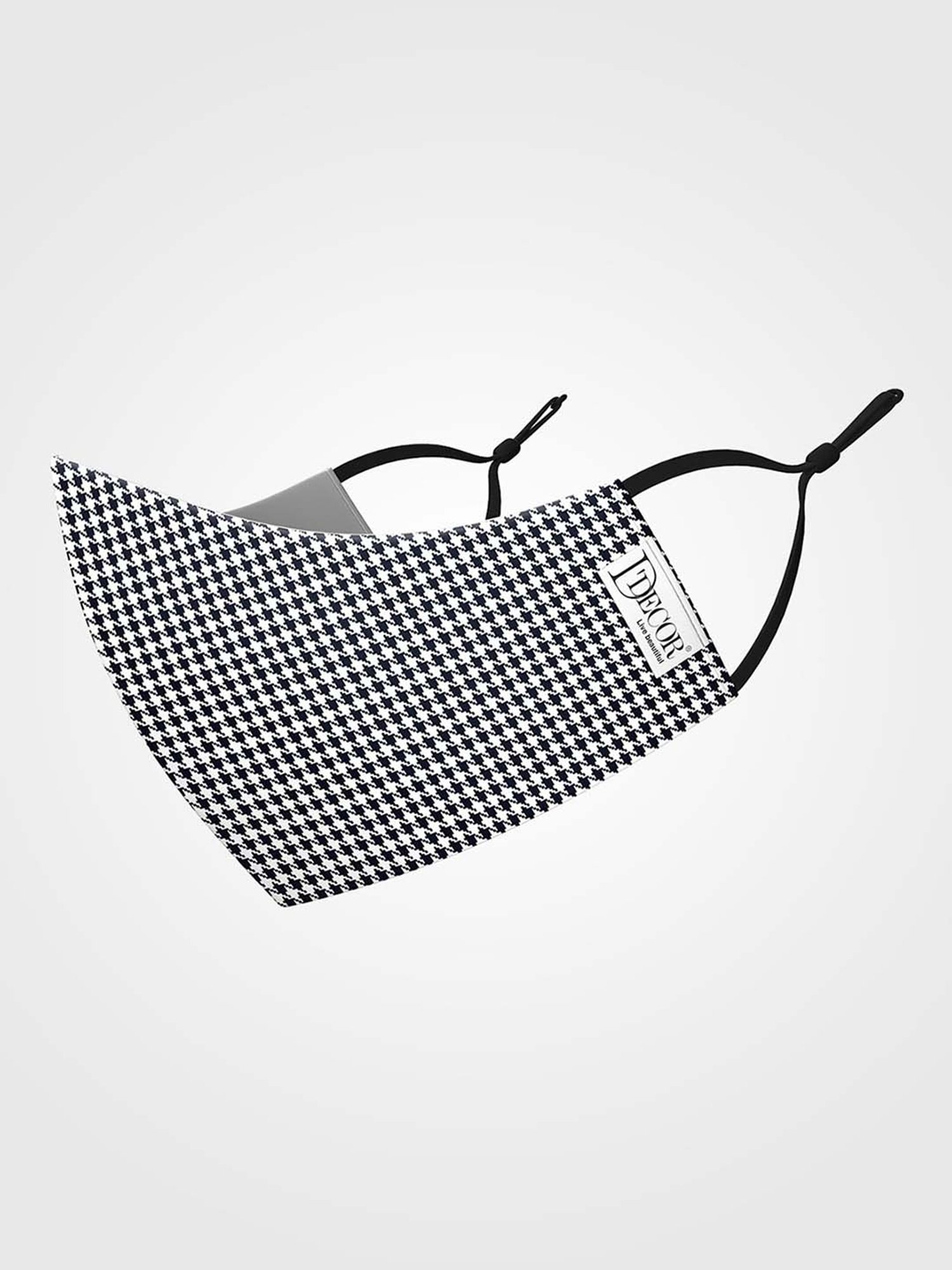 DDecor Black Anti Viral Fabric Mask for Men - Set of 1