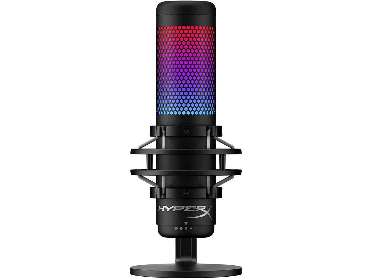 HyperX QuadCast S - RGB USB Condenser Microphone for PC, PS4, Mac, Gaming, Streaming, Podcasts, Twitch, YouTube with GalliumPi Bundle