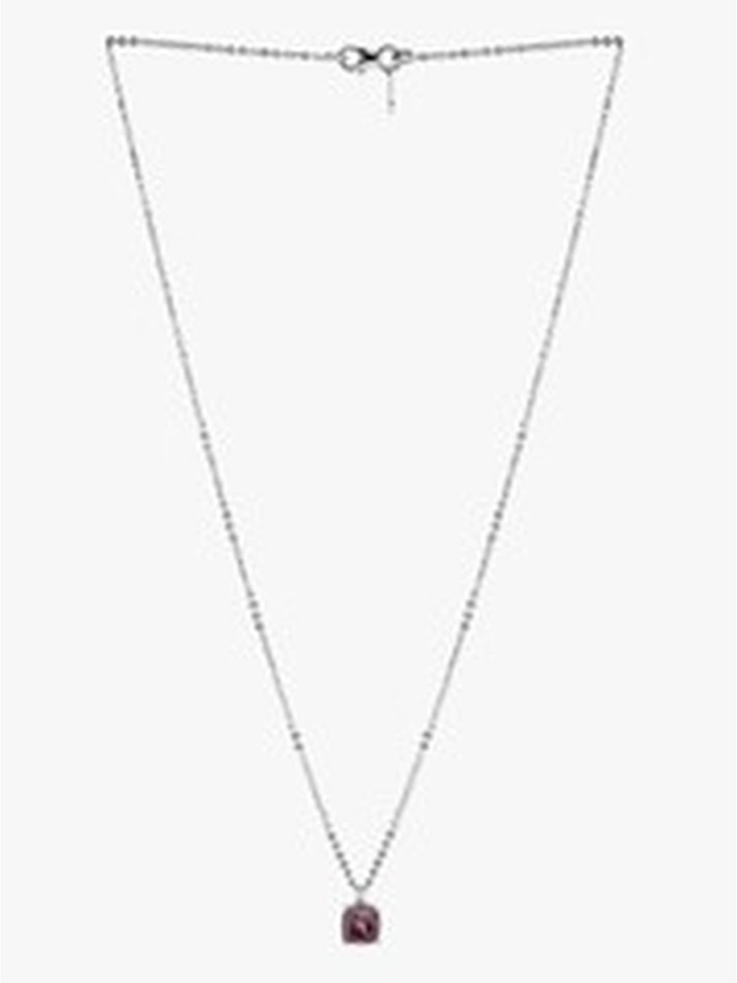 March by FableStreet 92.5 Sterling Silver Statement Cushion Cut Pendant for Women