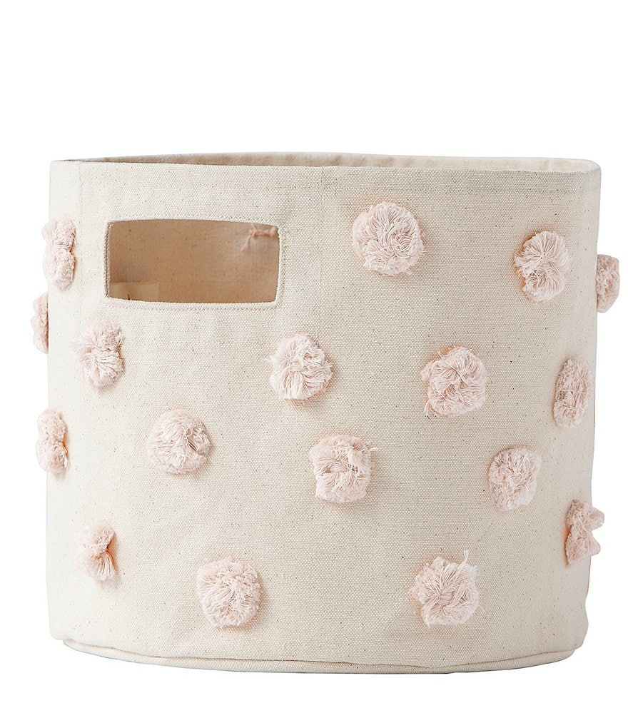 Edgehill Collection Hand-Woven Rattan Market Basket