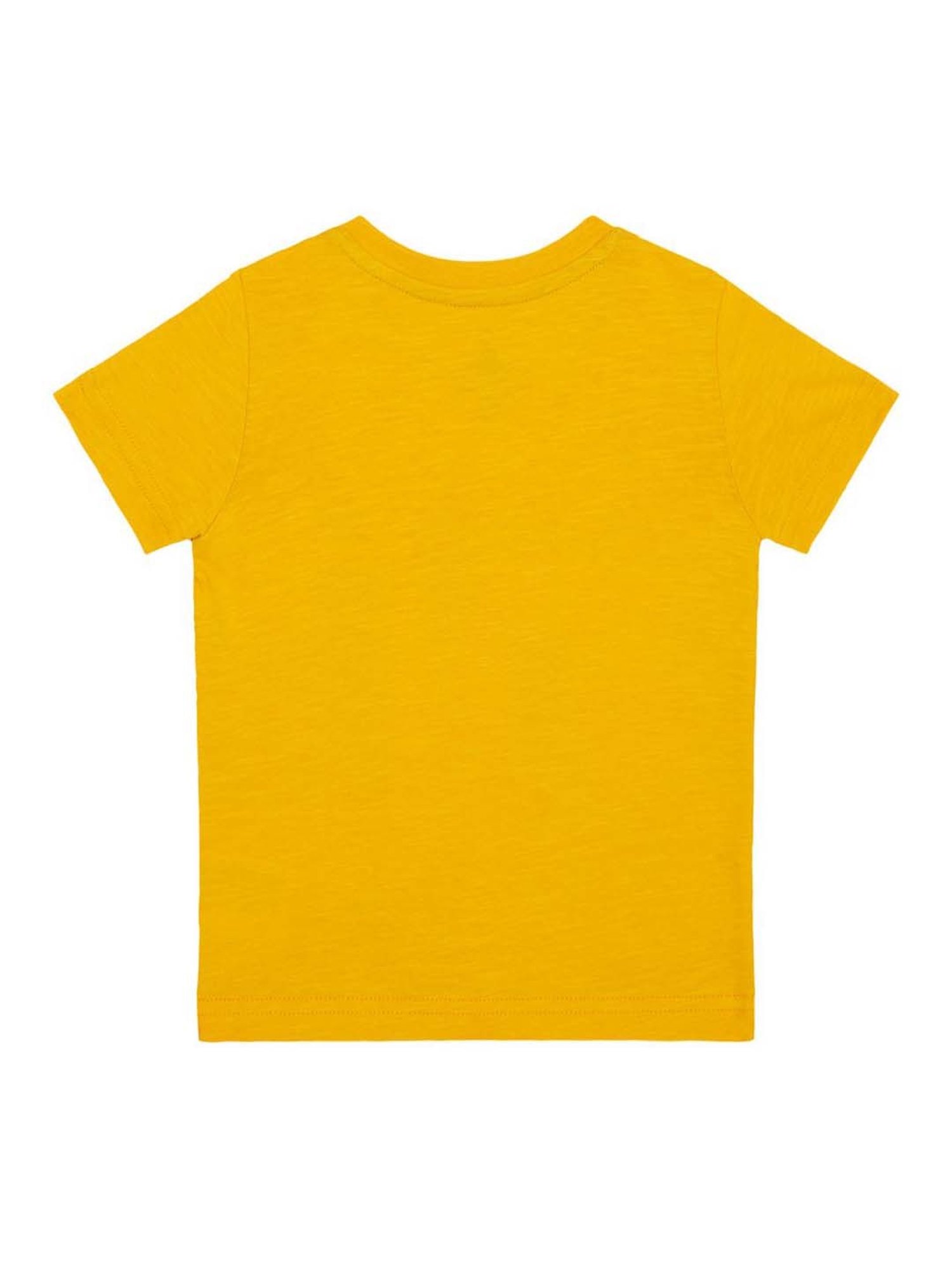 Mothercare Kids Yellow Cotton Printed T-Shirt