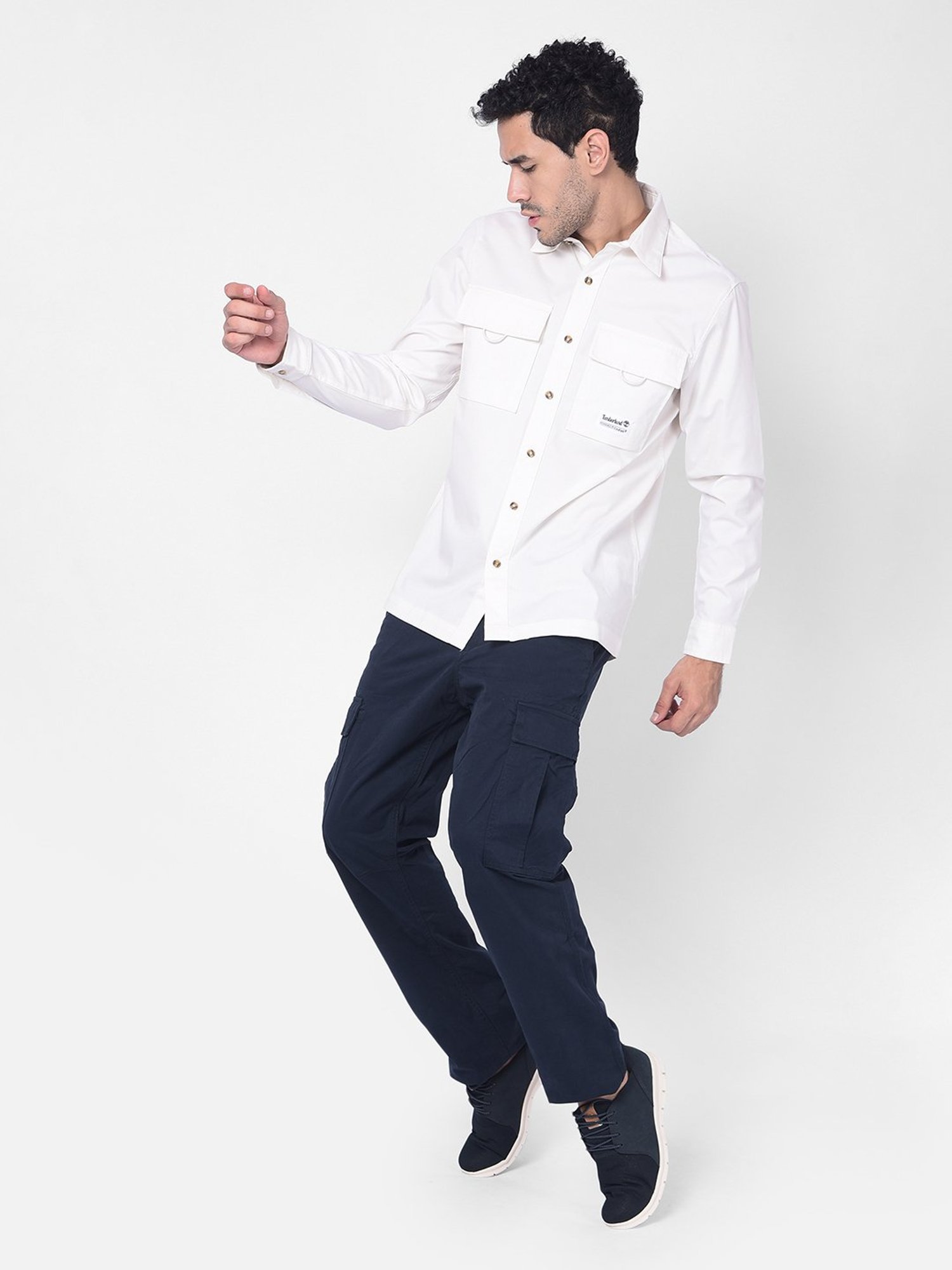 Timberland Navy Regular Fit Cargos