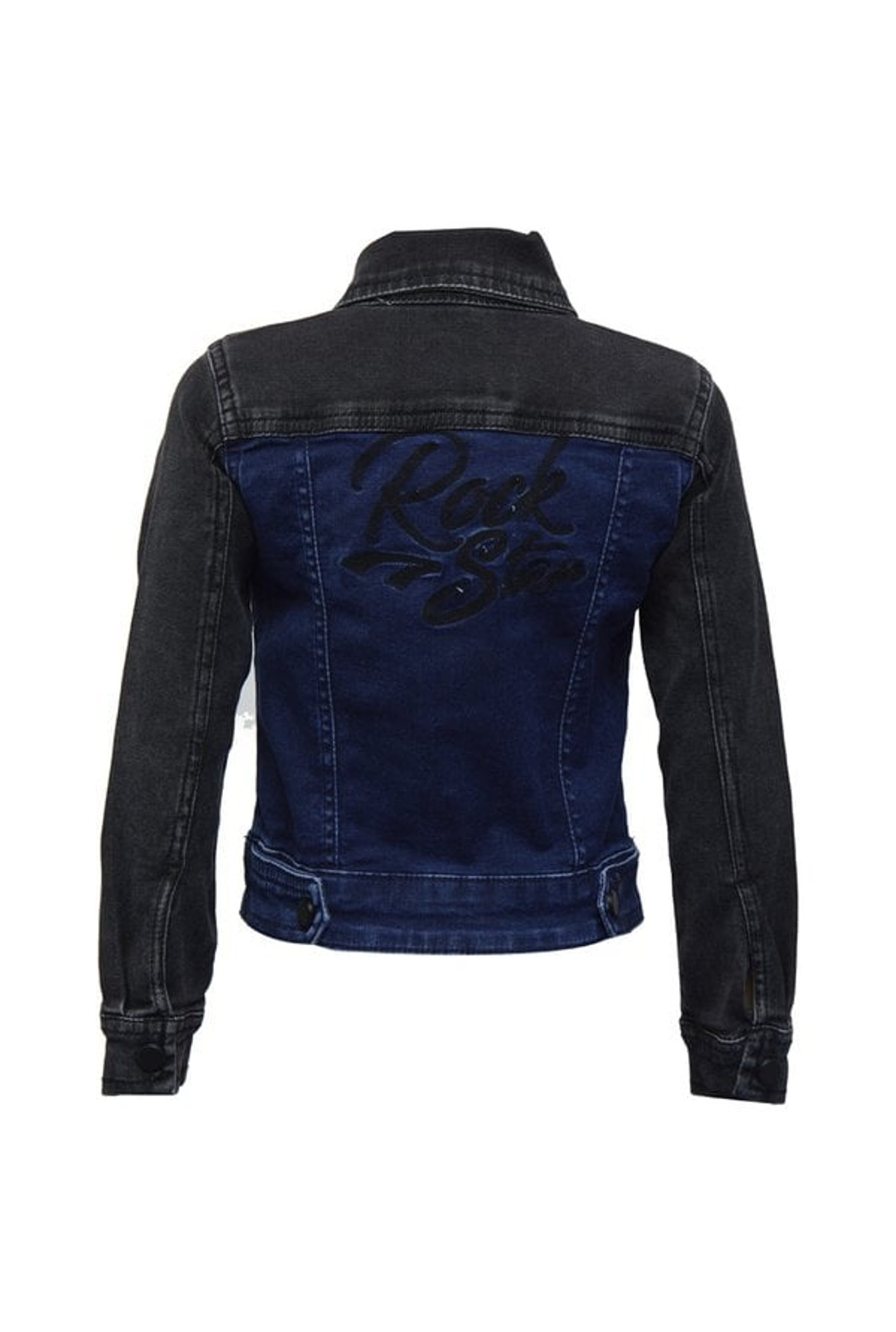 Tales & Stories Kids Blue & Black Solid Summer Jacket