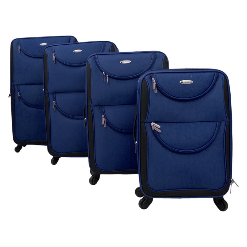 Dumont Hudson 4pc Spinner Luggage Set - Navy