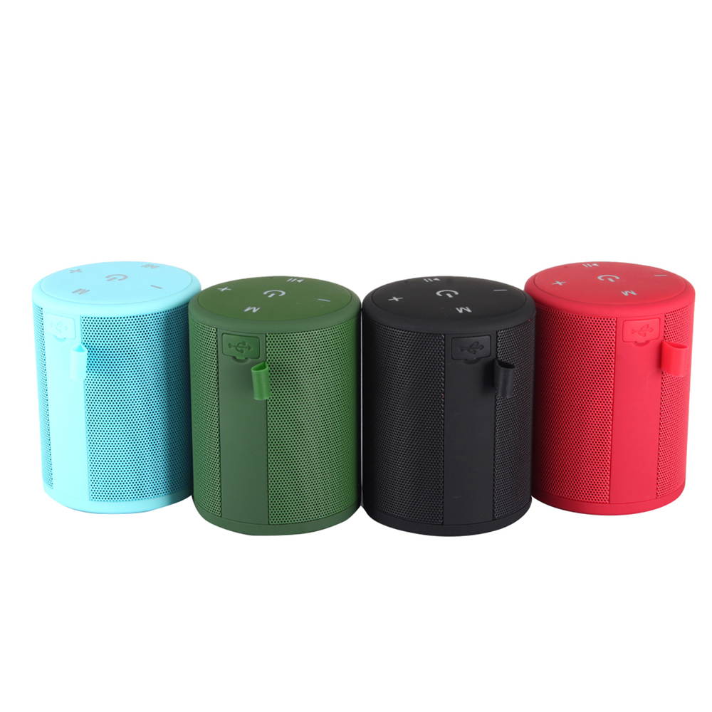 Mini Outdoor Waterproof BT Speaker Portable Stereo Wireless Speakers With Mic TF Card Series Connection Black