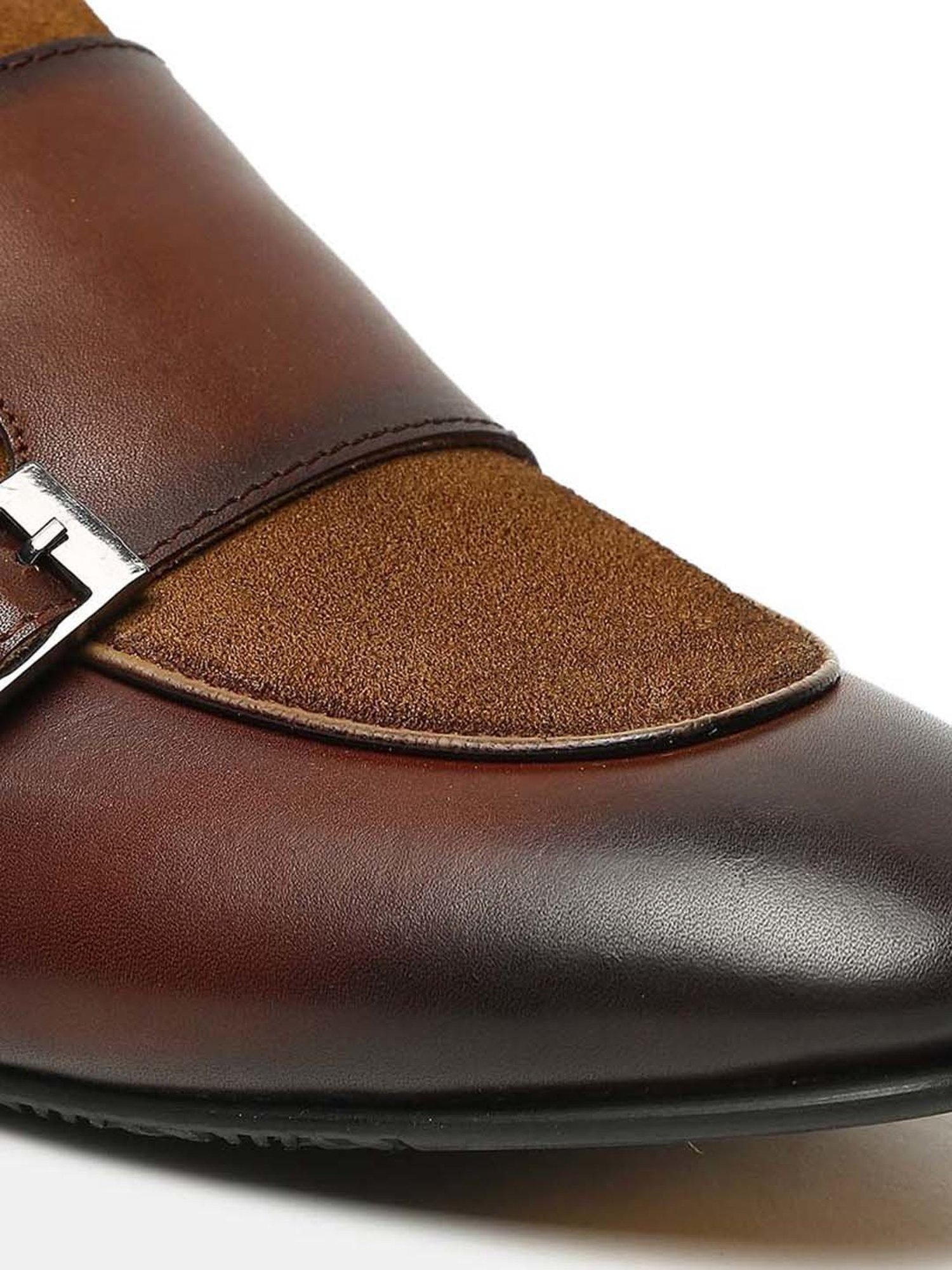 Teakwood Leathers Men's Cognac Monk Shoes