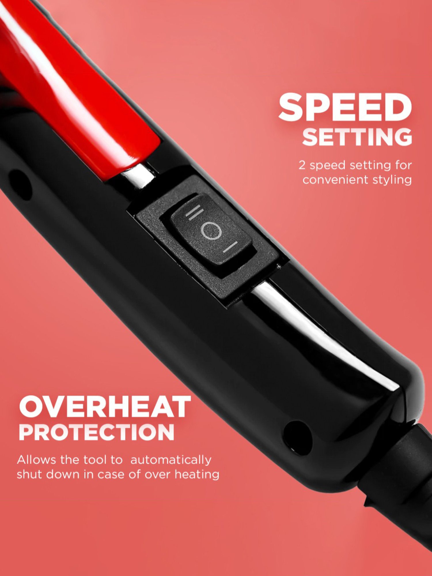 Ikonic Me Mini Speedy Hair Dryer - Red