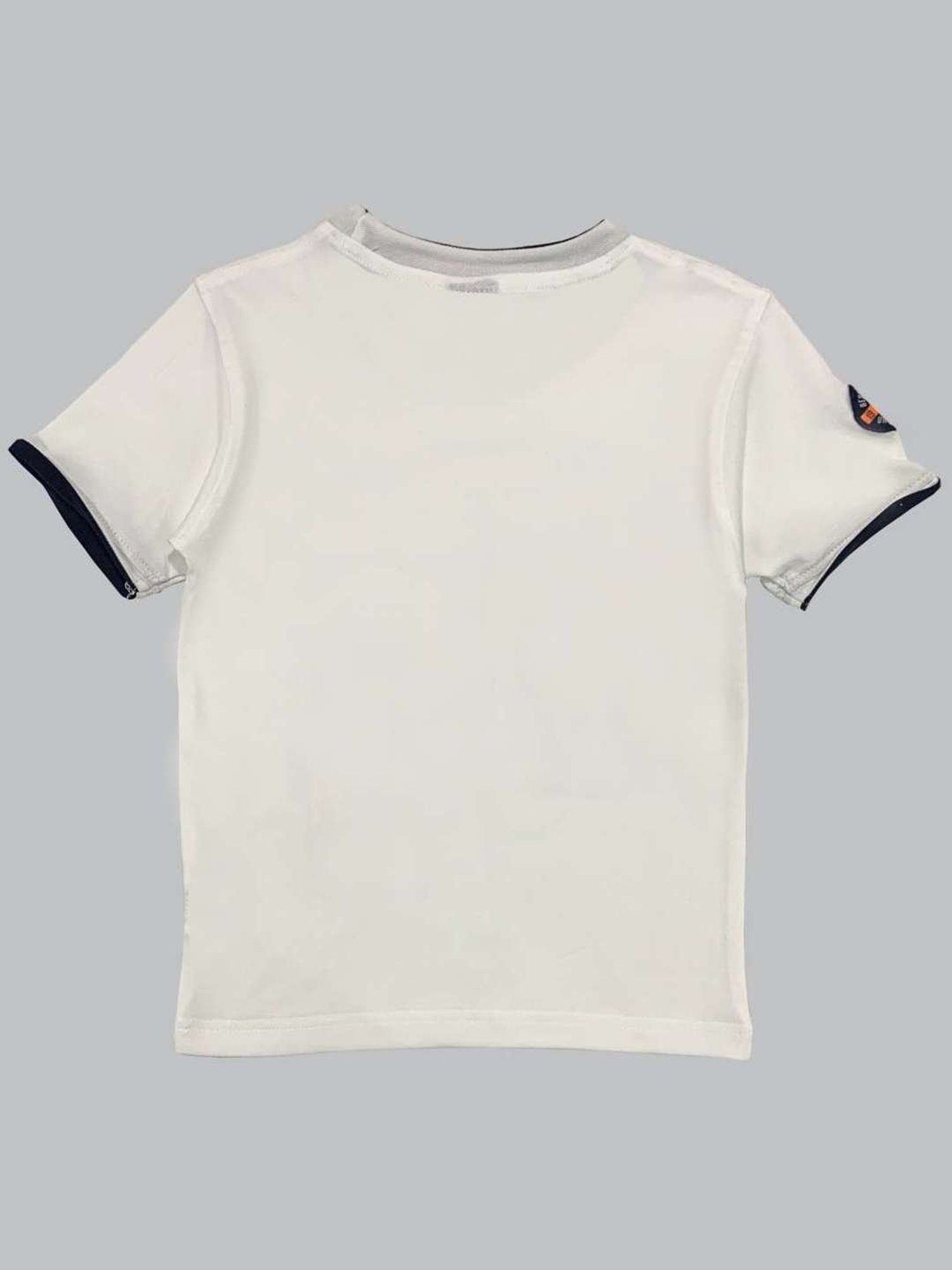 Cavio Kids White Printed T-Shirt