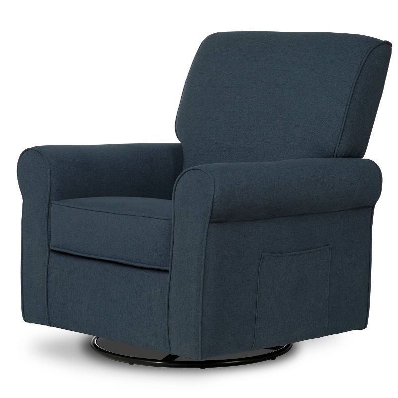 Evolur Durham Upholstered Swivel Glider