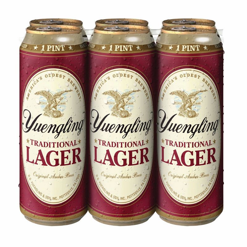 Yuengling Traditional Lager Beer - 6pk/16 fl oz Cans