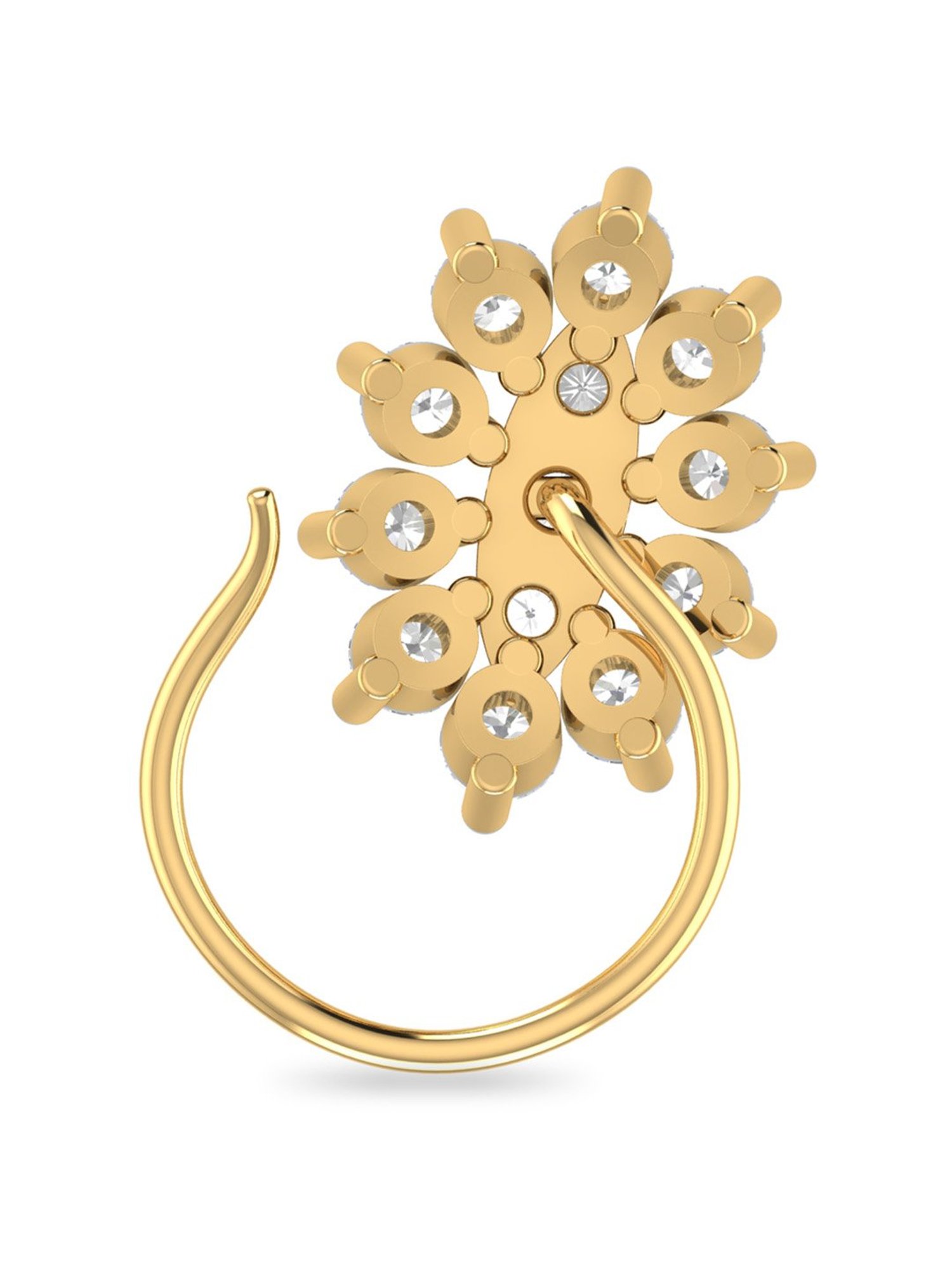 PC Jeweller Brenn 18k Gold Nosepin for Women