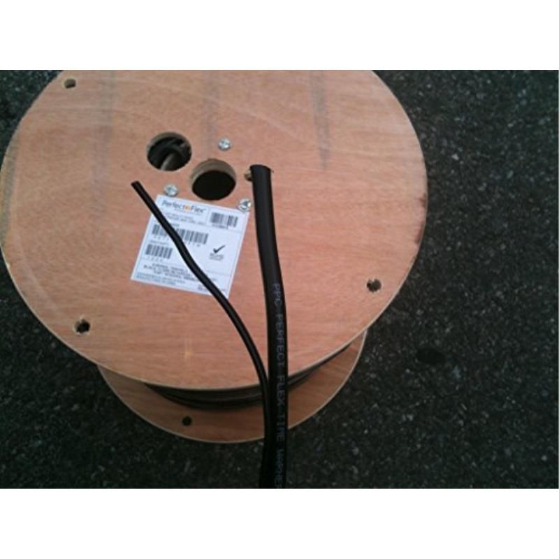 RG-6 1000' FT RG6 Coaxial Solid Copper Cable Messenger Ground Wire 3 GHz Outdoor Antenna Aerial Digital Satellite Dish, Steel Suspension Drop Wire, Spool, No Connectors