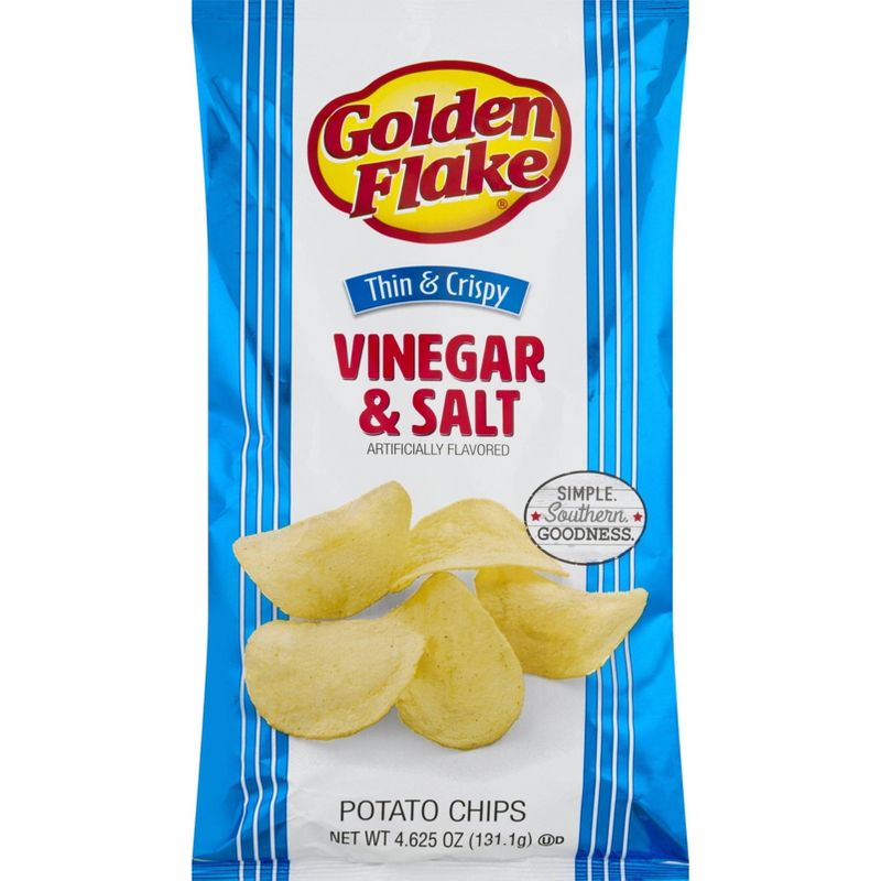 Golden Flake Salt & Vinegar Potato Chips - 4.625oz