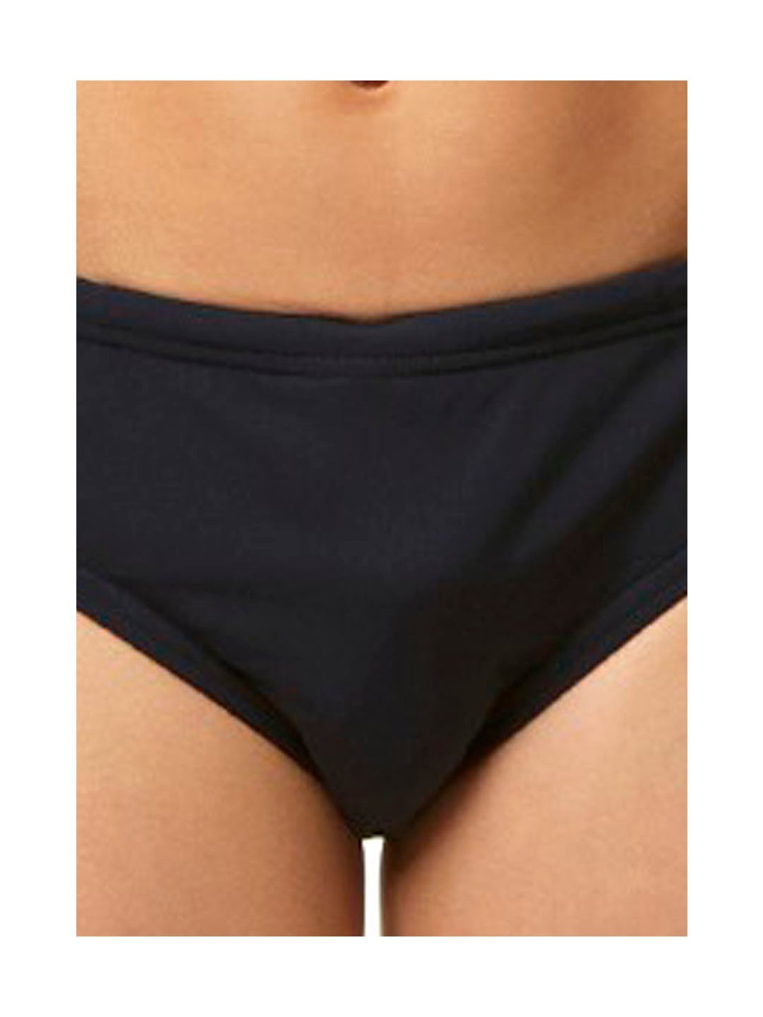 Speedo Kids Black Solid Brief
