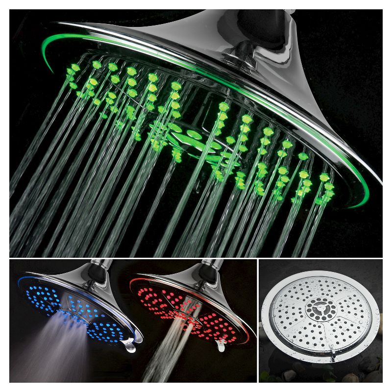 8" LED Color Changing Showerhead Chrome - DreamSpa