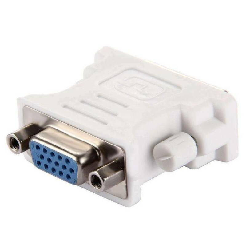 DVI to VGA Adapter DVI 24+1 to VGA White Adapter