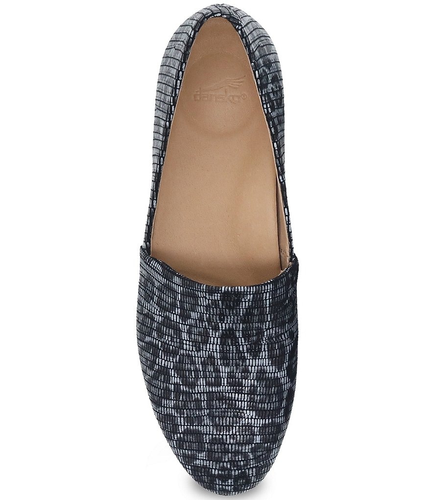 Dansko Larisa Grey Leopard Slip-Ons