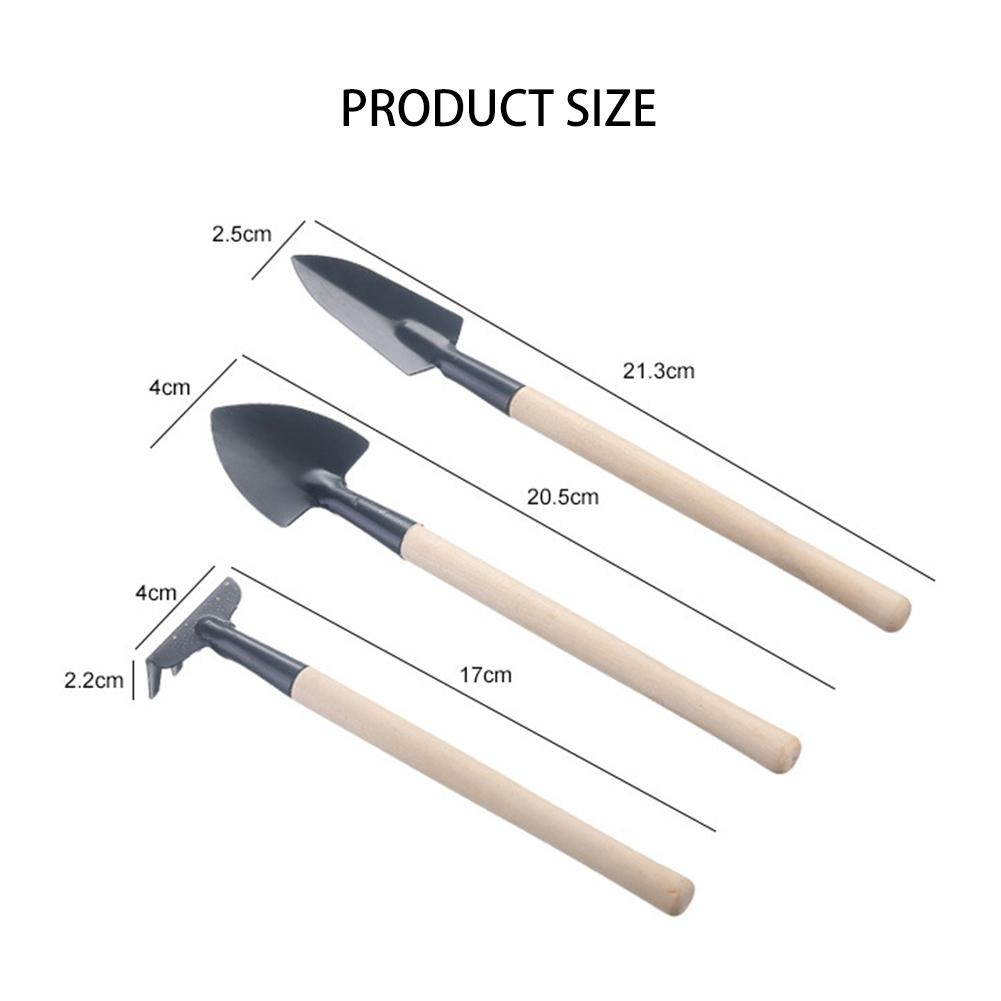 Home Gardening Tool Set Balcony Home-grown Mini Digging Suits Three-piece Shovel Rake Garden Tools Combination