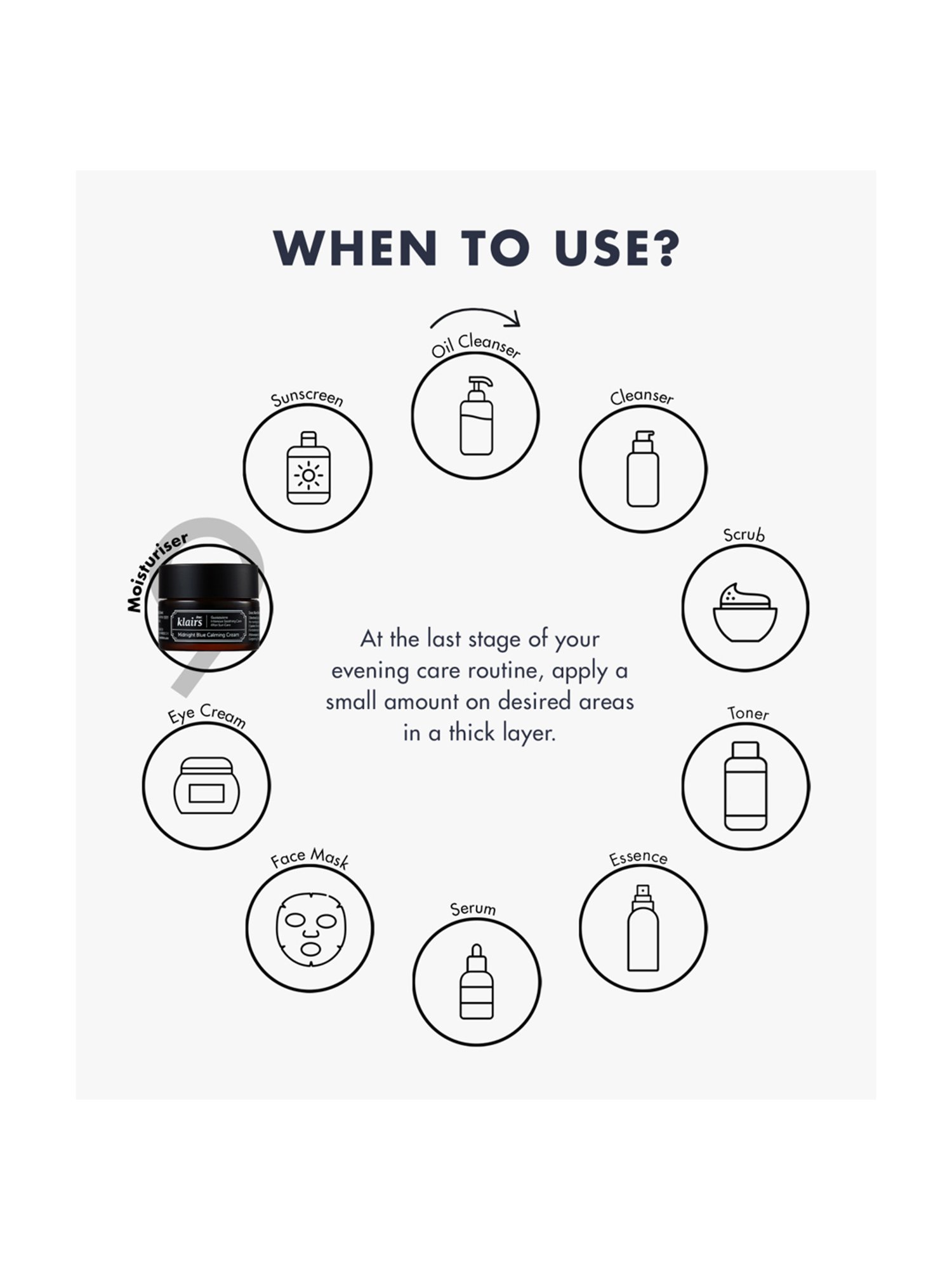 Dear Klairs Midnight Blue Calming Cream - 30 ml